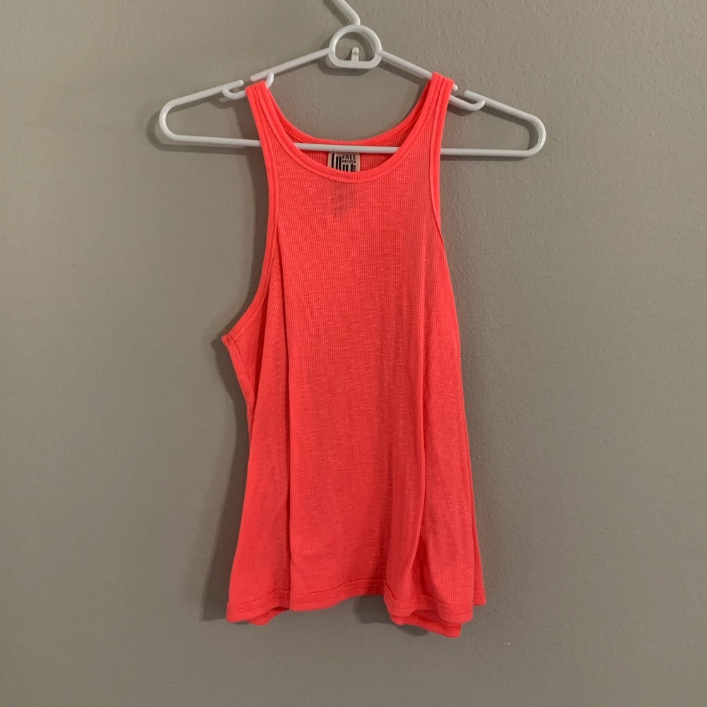Free People Tank - coral loose fit tank